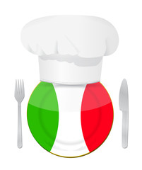 Italian cuisine concept illustration design