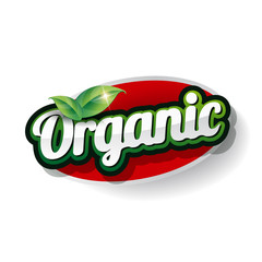 Organic Label vector