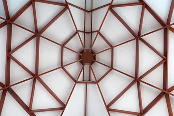 Gordijnen Modern church ceiling © Gordana Sermek