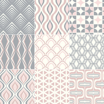 seamless retro pattern print