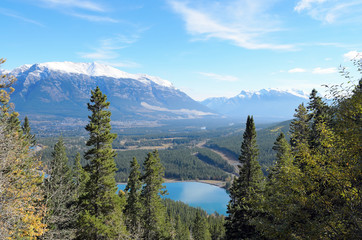 Mount Lady MacDonald and Grassi Lakes