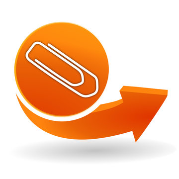 trombone sur bouton web orange