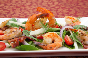 Shrimp and Spinach Salad
