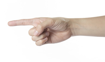 beautiful man hand for press feeling