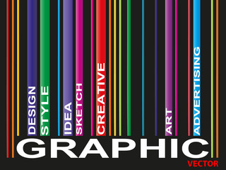 Conceptual graphic vector wordcloud
