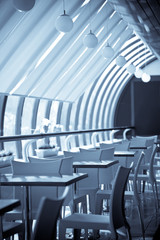 summer blue cafe