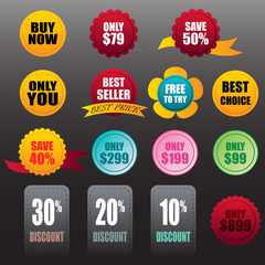 vector labels stickers business