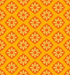 vector laithai flower texture yellow pattern