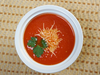 Thick and hearty tomato soup