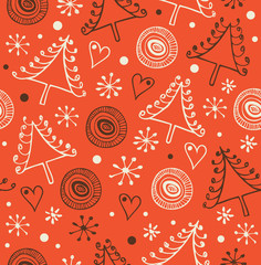 Endless holiday cute pattern