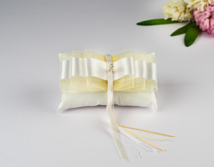 Beautiful pillow for wedding rings