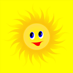 animated cartoon summer sun