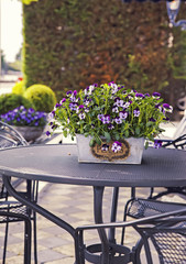 home garden table