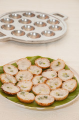 Coconut pudding is a kind of Thai sweetmeat.