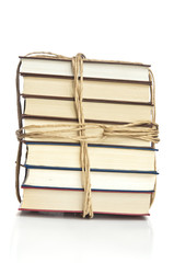 Stack of books on the rope