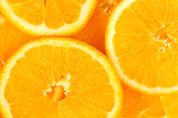 Orange slices background