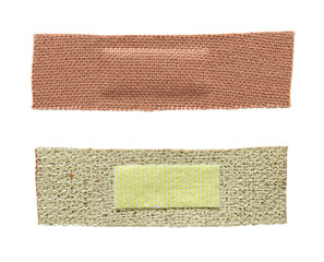 First aid plaster isolated on white background