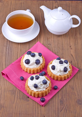 Tartalets with bilberry