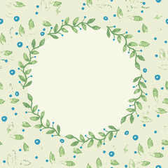 Stylish floral background in vector. Vintage floral card