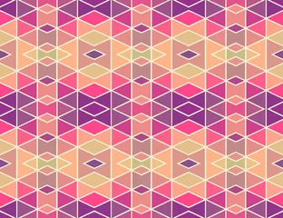 Stof per meter Zigzag Mozaïek geometrisch patroon_1