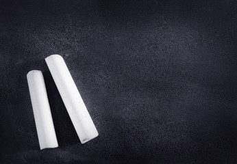 black board and chalk