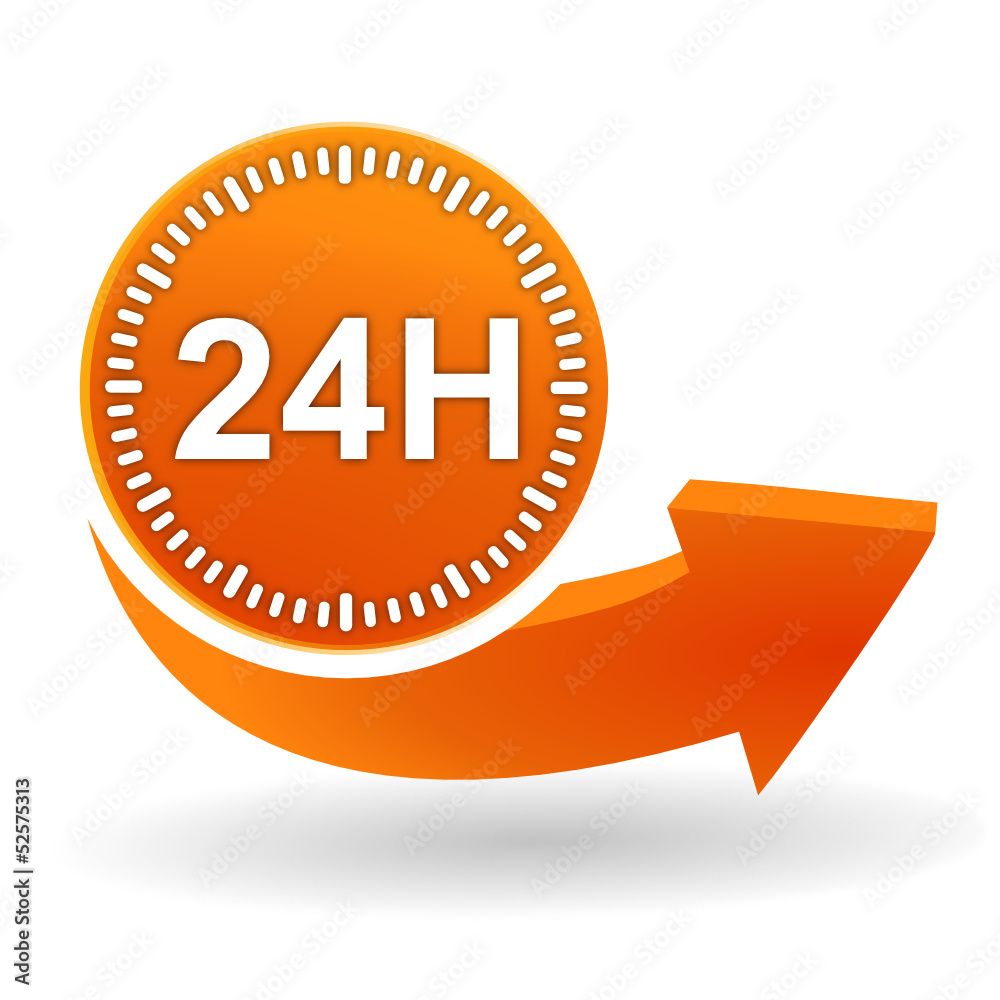 Fototapete se connecter sur bouton web orange