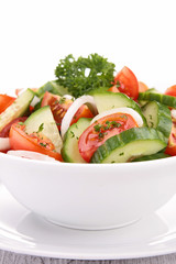tomato,cucumber and onion salad