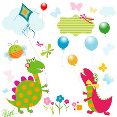 happy dinosaurs card