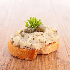 bread and tapenade