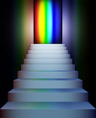 stairs to the rainbow
