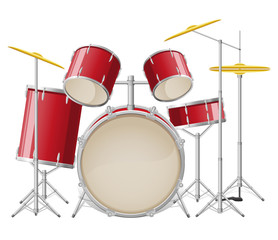 drum set vector illustration