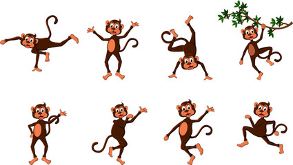 cute comical monkey series © sunlight789