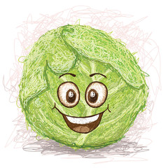 happy green cabbage