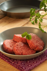 Rohes Hacksteak