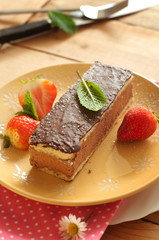 Biscuit mit Erdbeeren