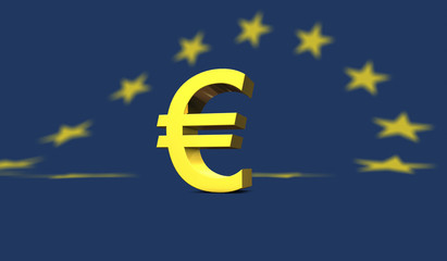 glänzendes Eurozeichen- shiny euro symbol