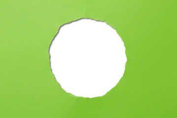 Kreisöffnung, Papier grün, weiss - 52580369