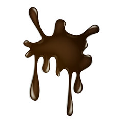 Vector Illustration of a Chocolate Splash