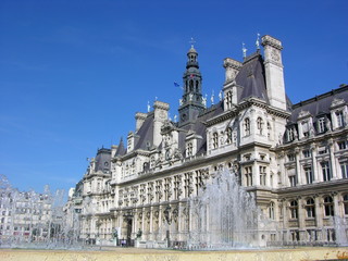 Rathaus Hotel de Ville von Paris in Frankreich