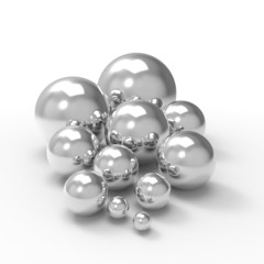 Abstract background with sphere isolated