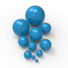 Abstract background with sphere isolated