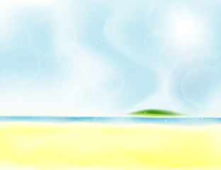 Obraz na płótnie Canvas summer beach frame