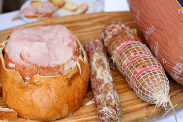 insaccati e prosciutti