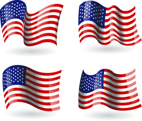 4 bandeiras dos Estados Unidos da América