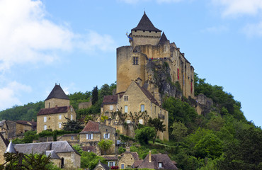 Obraz na płótnie Canvas Wioska i zamek Castelnaud-la-Chapelle