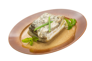 Bacon with vegetables