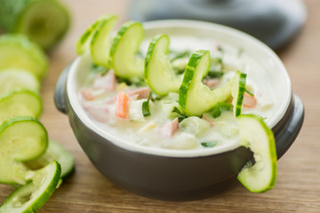 cold cucumber soup
