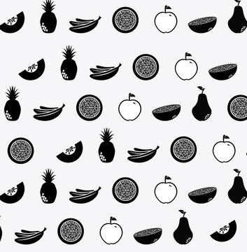 icons fruits variety