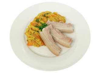 Möhrengemüse mit Bauchfleisch