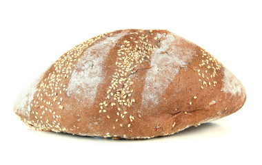 Hot tasty bread, isolated on white